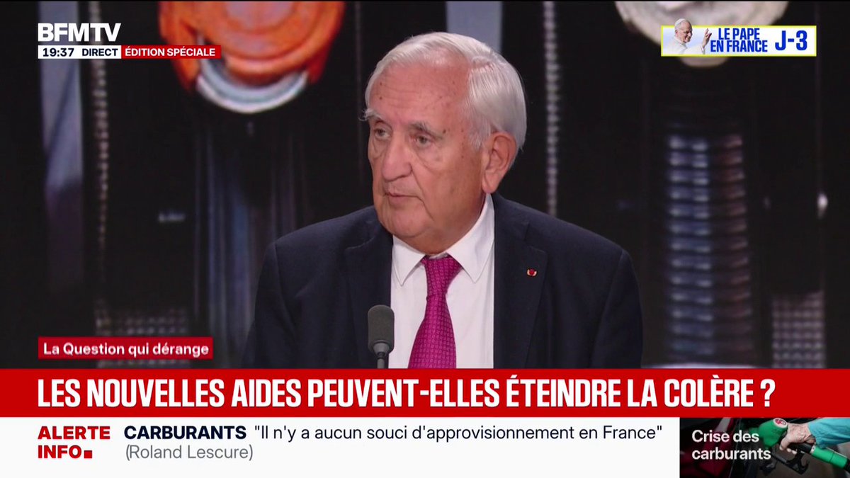 đš Raffarin sur BFM : « La dette, câest donner ce quâon nâa pas. » Le type a raison. Une fois. 3 500 milliards. 57 % du PIB. On punit le travail, on verse ce quâon nâa plus. Lui, ancien Premier ministre. Voiture de fonction. Gyrophare. Chauffeur qui grille un feu, percute un scooter, blessĂ© au sol. Il descend. Il part Ă pied. Sans un mot. Puis il revient en plateau donner des leçons de vertu budgĂ©taire. Les mĂȘmes qui ont creusĂ© le trou depuis 20 ans nous expliquent maintenant quâil faut arrĂȘter de donner ce quâon nâa pas. 100% Mabrouk Mabrouk Sonia