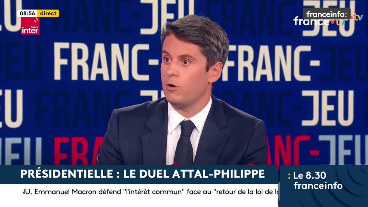 🔴 Présidentielle et rassemblement au centre ➡️ "Edouard Philippe est le mieux placé et je pense que jamais Gabriel Attal ou Bruno Retailleau ne prendront le risque de laisser aux générations futures une France gouvernée par Monsieur Mélenchon ou Madame Le Pen", dit Maud Bregeon