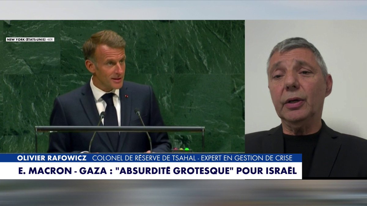 Olivier Rafowicz, colonel de réserve de Tsahal, sur la prise de parole d'Emmanuel Macron à l'ONU : «Encore une fois, un discours qui ne sert à rien», dans #HDPros Toute l'info est à retrouver sur