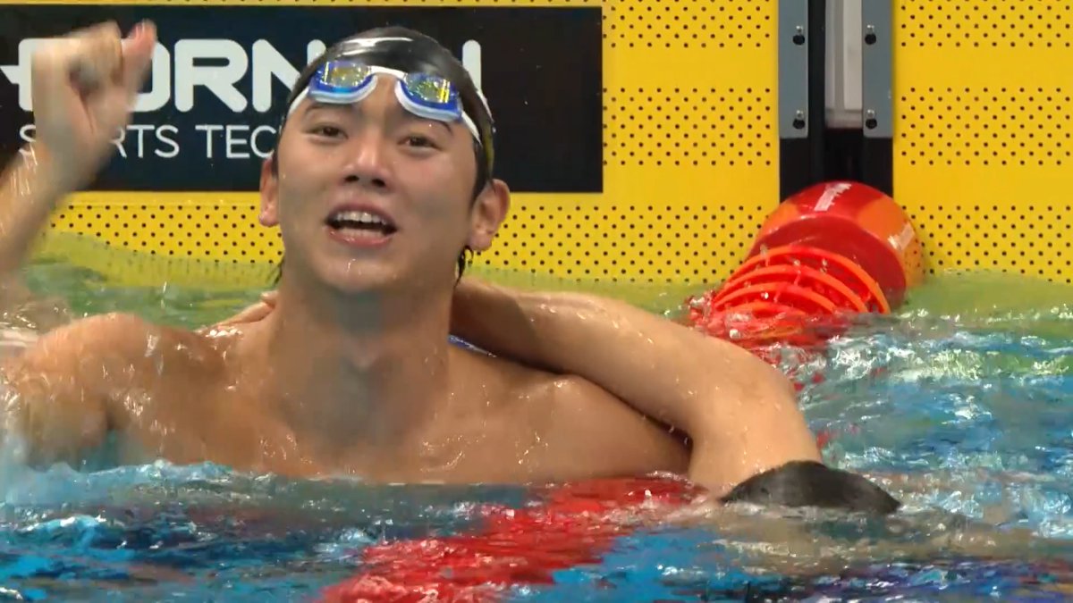／ #アジア大会愛知名古屋 📺#TBS 系列独占生放送中✨🎌 ＼ 🇯🇵20年ぶりW表彰台✨ ✅🏊競泳 男子100mバタフライ 🔥決勝🔥 🥇🇯🇵光永翔音 50.56 ✨日本新✨ 🥈🇨🇳徐放 50.73 🥉🇯🇵松元克央 51.36 📺放送スケジュールはコチラ 💻U-NEXTで複数チャンネル同時生配信▷ 📲TVerでもLIVE配信▷ © Olympic Council of Asia 2026 #競泳 #松元克央 #光永翔音 #日本新