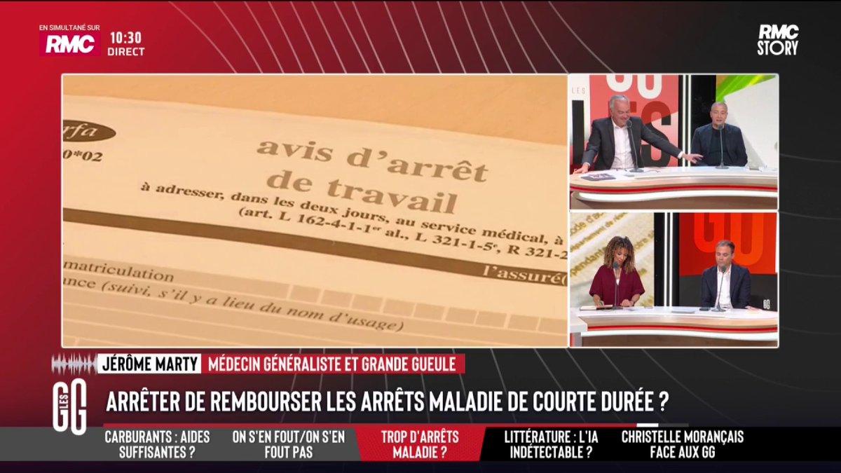 📞 Serge, restaurateur, au 3216 : "J'ai eu un arrêt, une gamine s'est arrêtée 4 jours pour une ampoule au pied. Moi je suis patron, avec des cristaux décalés, je suis venu bosser." #GGRMC