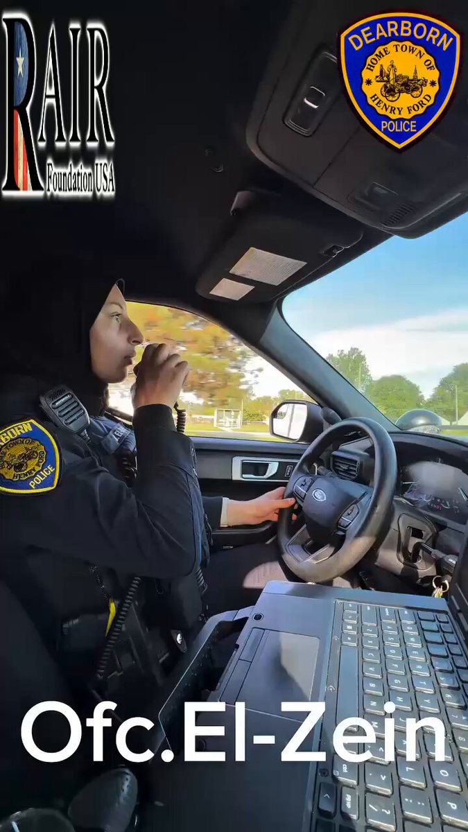 🚨 DEARBORN IS NORMALIZING AN ISLAMIC POLICE FORCE - AND SELLING IT AS KINDNESS Dearborn, Michigan, wants America to applaud its massively growing Islamic police department. The latest staged sales pitch is a Sharia-adherent female Muslim officer wrapped in a hijab, presented as proof of how “inclusive” and “compassionate” the force has become. Do not fall for the pathetic packaging. That hijab is not a fashion choice. It is a public commitment to Islamic law. Dearborn is demanding that American police uniforms accommodate Sharia covering - that the badge bend to religious rules imported from a system that does not return the favor. Name one Islamic nation that rewrites its uniforms so Christians, Jews, or Hindus can honor their faiths on duty. You can’t. Accommodation only ever runs one direction. And none of this is surprising when you look at who runs the department. Dearborn Muslim Police Chief Issa Shahin stands proudly in front of a Lebanese flag and openly boasts about transforming his force. He praises his “Arab American” department, now 45% Arab-— up from just 3%. He celebrates hijabs being respected even when facing the justice system. He closes speeches with “Hamdullah.” He brags about his strong, proud Palestinian wife and admits he has been actively recruiting to make the force more “representative.” This is the deliberate Islamization of American law enforcement - first the demographics, then the uniform, then the rules. When the chief himself pushes Islamic accommodations, packs the ranks, and ends his remarks in praise of Allah, you no longer have officers protecting the Constitution. You have Islamic activists wearing a badge.