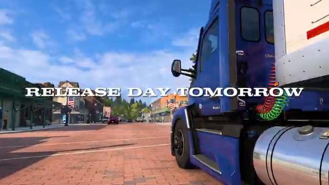 South Dakota for American Truck Simulator releases TOMORROW! 🥳🇺🇸🚛 We can't wait for you to hit the road and explore the Mount Rushmore State! 🗺️ Add it to your Steam Wishlist to be notified when it's available: