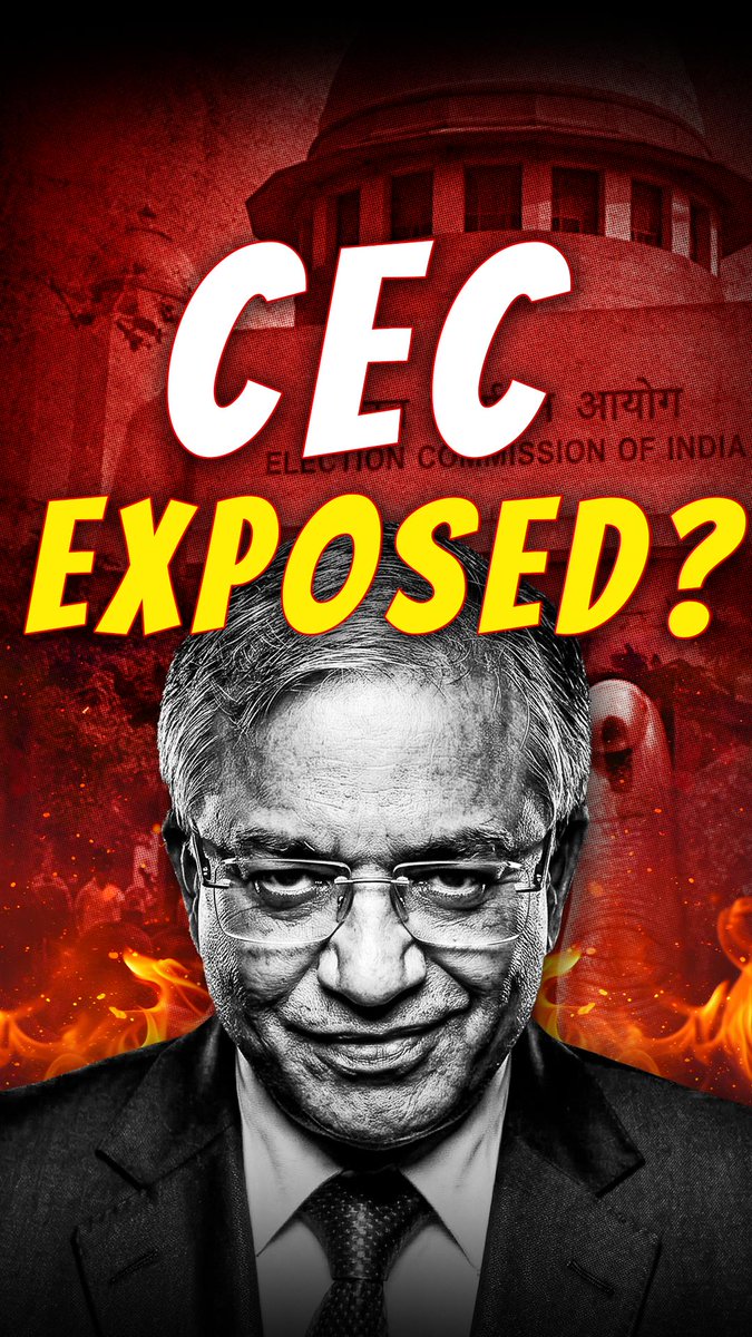 One of the most important stories in recent times. The Indian Express's Ritika Chopra exposes the autocratic / undemocratic way in which CEC Gyanesh Kumar has been working - with undeniable proof from within the Election Commission. (Even the denial from the Election Commission of India is meek!)