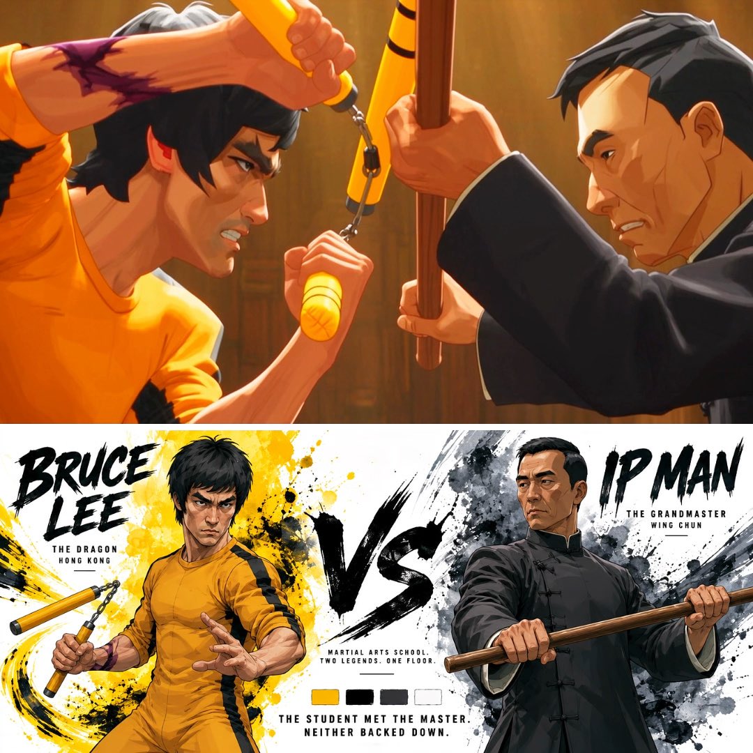 Bruce Lee said be like water. Ip Man was already the ocean🥋 Seedance 2.5 + GPT Image 2.5 Prompt below👇🏻