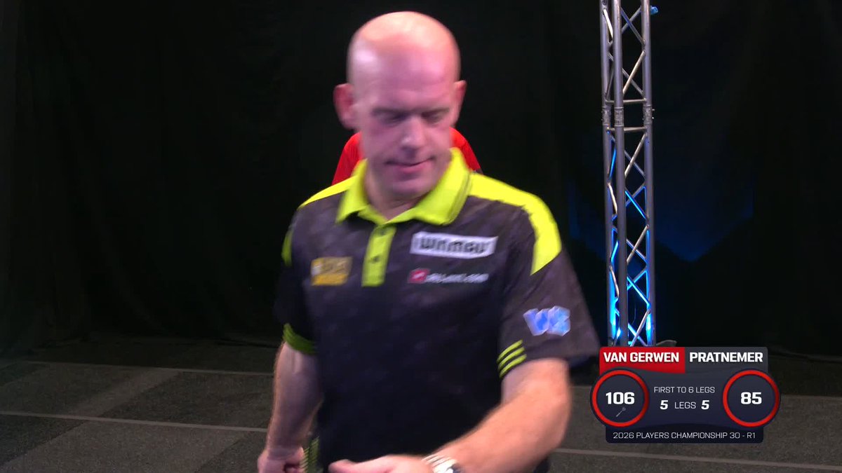 VAN GERWEN SCRAPES THROUGH! Michael van Gerwen avenges his defeat yesterday to Benjamin Pratnemer, as he beats the Slovenian in a last-leg decider with a brilliant 106 checkout! 📺 #PC30
