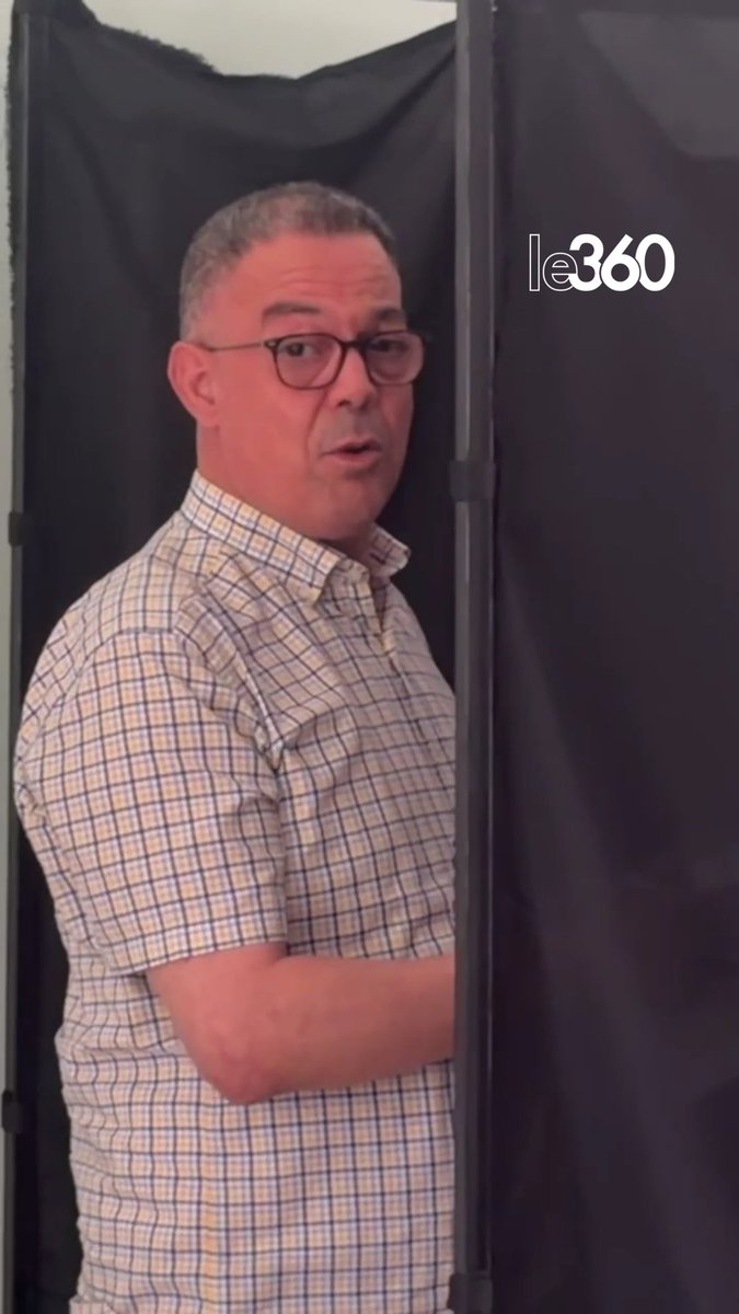 🇲🇦🗳️ Fouzi Lekjaa vote à l’école Ibn Bassam, à Berkane.