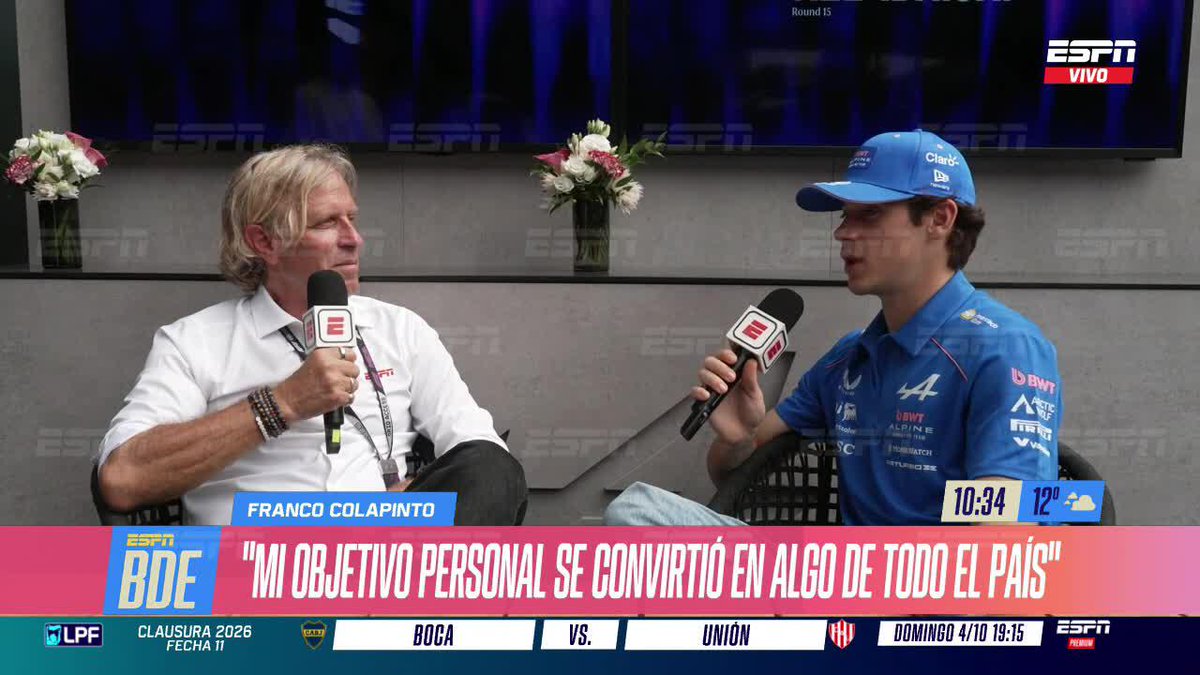 🥹 ¡¡EMOCIONANTE!! Franco Colapinto explicó a la perfección lo que es la pasión y el orgullo del argentino en el mundo del deporte. 🇦🇷 📺 #AzerbaijanGP | Toda la temporada de #F1 por #DisneyPlus Plan Premium