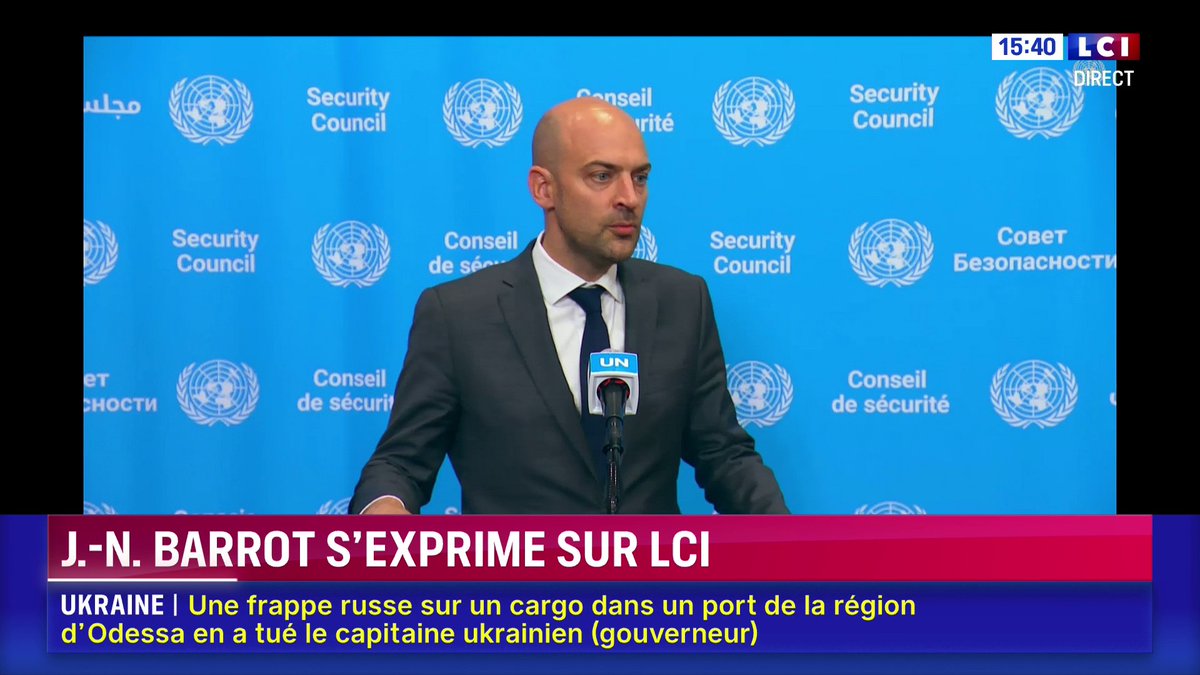 🔴 Intelligence artificielle 🗣️ "Suite aux incidents qui se sont produits cet été (…), la France a décidé de consacrer une réunion de conseil de sécurité à ce sujet", annonce le ministre de l’Europe et des Affaires étrangères, Jean-Noël Barrot