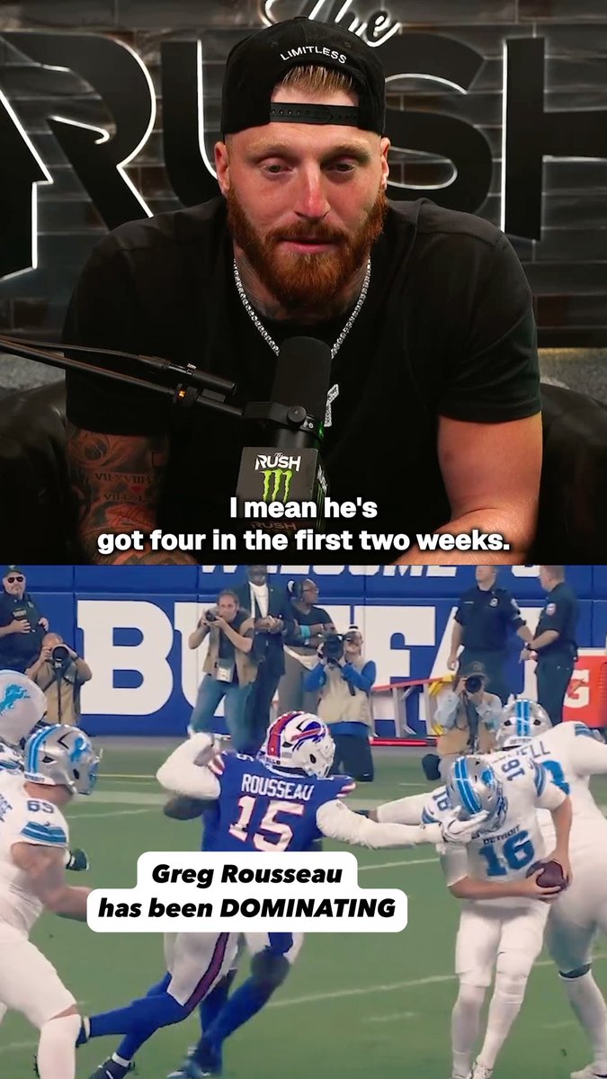 Greg Rousseau has been dominant to start the season for the Buffalo Bills Gregory Rousseau 🪬
