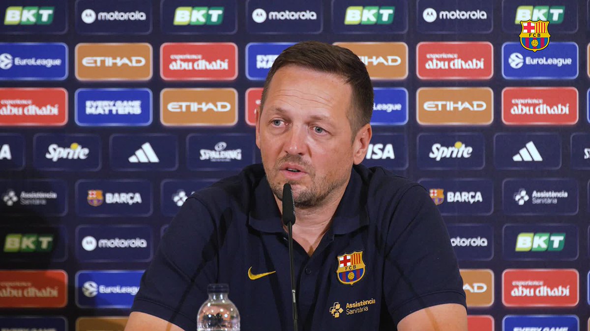 🗣️ 𝐒𝐞𝐤𝐮𝐥𝐢𝐜: "Tinc moltes ganes de gaudir amb l'energia del Palau. Espero que estigui ple amb tots els culers possibles en aquest debut. L'energia que ens donaran pot ser de molta ajuda per aquest partit tan important".