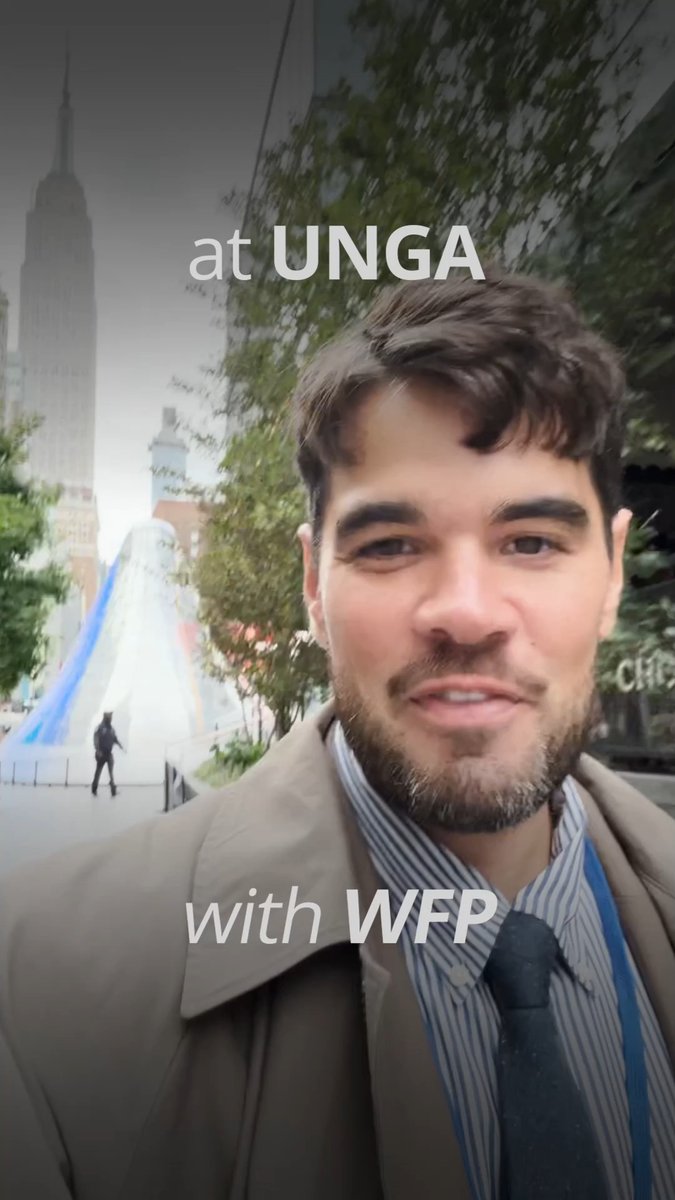 Come behind the scenes at #UNGA with WFP. Each year, the UN General Assembly brings leaders from around the world together. For WFP, it’s a critical opportunity to keep food security high on the global agenda — because in an increasingly interconnected world, food security is global security. 🎥 A day at #UNGA81 👇