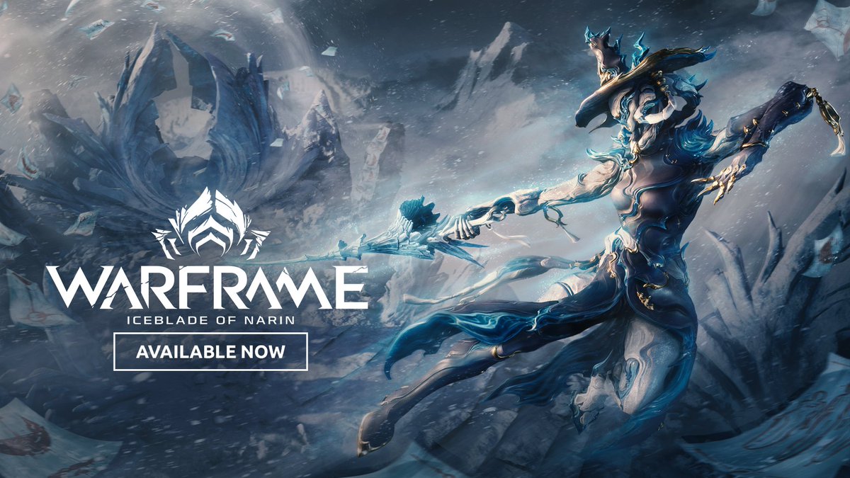 Iceblade of Narin is available now on all platforms! Master the sword dancer #Warframe, Narin, and return to the Zariman to battle Entropic Eximus and much more: