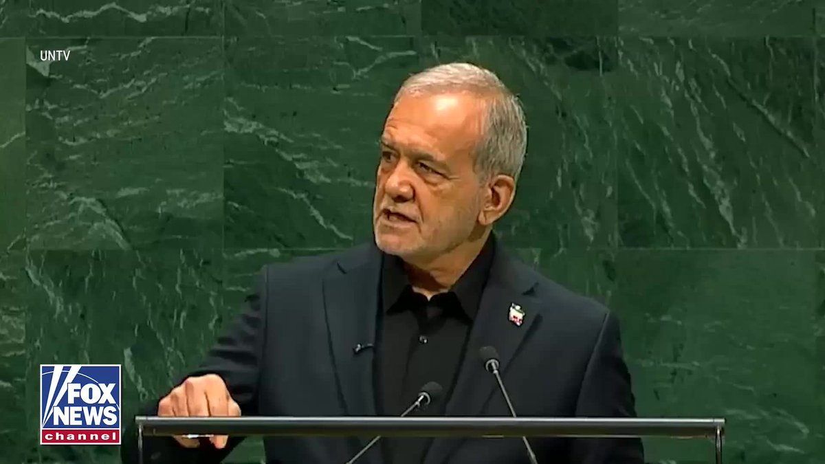 NEW: The U.S. delegation walked out as Iranian President Masoud Pezeshkian addressed the United Nations General Assembly. The walkout came as Pezeshkian criticized the United States and rejected accusations that Iran supports terrorism.
