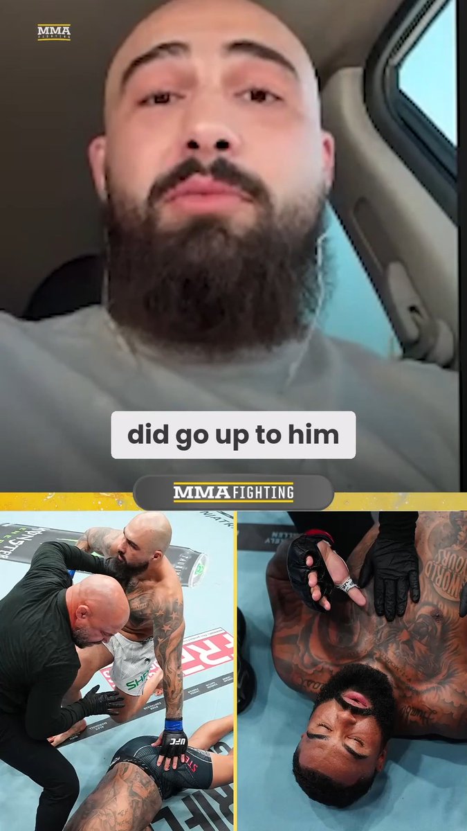 Sean Sharaf actually shook hands with Gable Steveon and Jon Jones after his win at #UFC331: "Before he walked out, I went to him and shook his hand and shook Jon Jones’ hand. … Stay in the cage, leave the cage, I’m getting my hand raised either way." (🎥 Damon Martin)