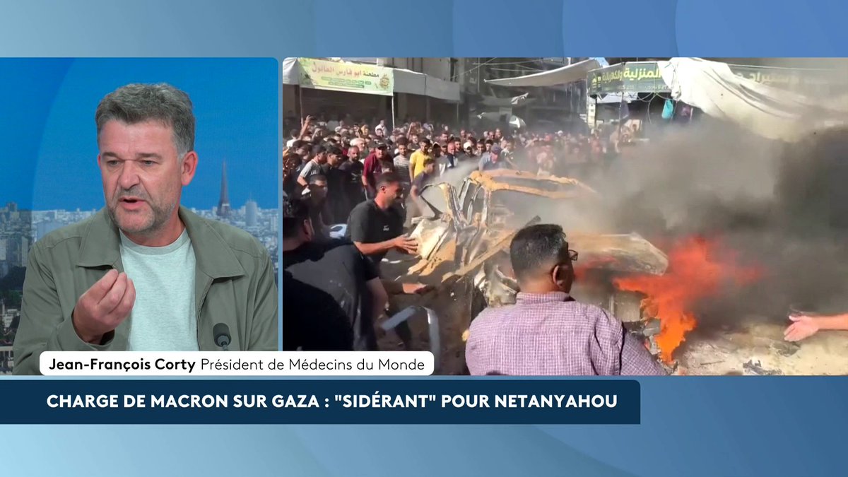 🔴 🗣️ "Ils ont créé des conditions de vie insupportables à Gaza pour qu'il y ait deux solutions : soit vous mourez quand vous êtes Palestiniens soit vous partez, ce qui aujourd'hui est difficile à faire", dénonce le président de Médecins du Monde Jean-françois Corty. #AvantLe20h #canal16