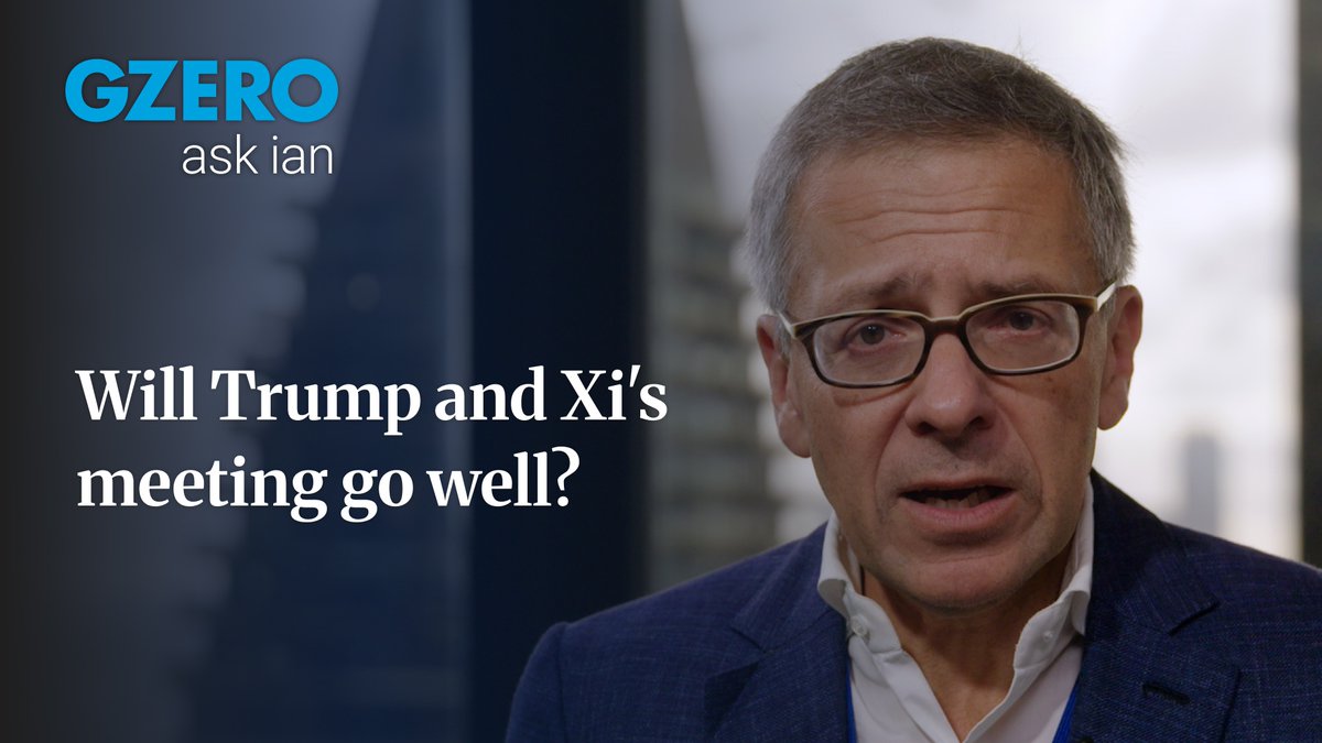 trump is playing for november. xi is playing for the next twenty years. that mismatch is why this meeting will go so well. GZERO Media