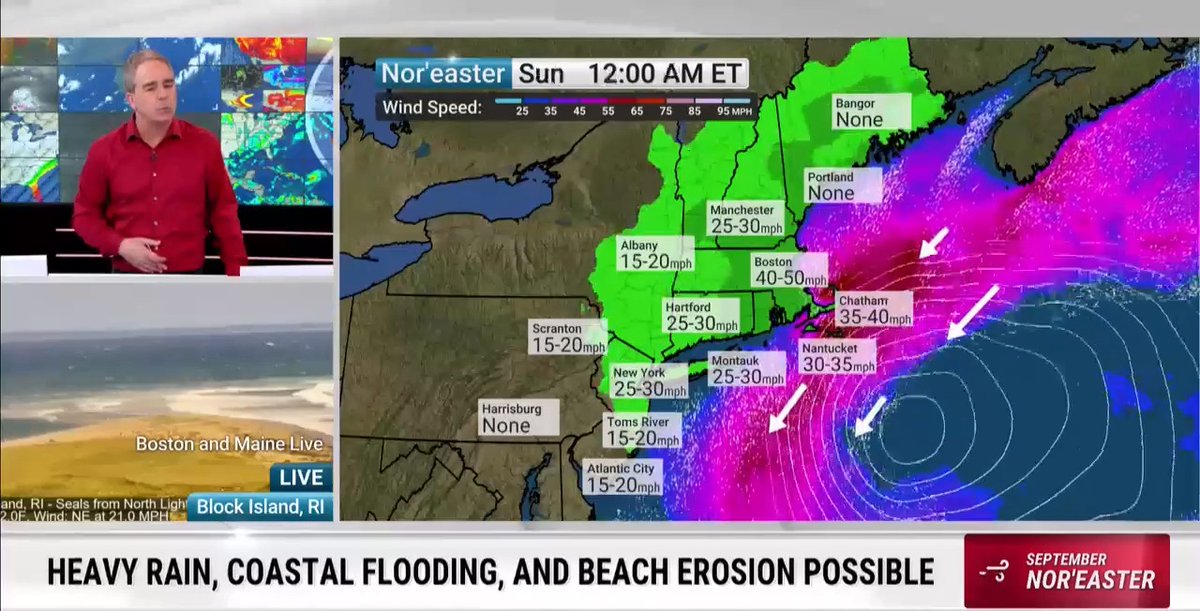 We’re tracking a nor’easter set to lash the Northeast this weekend with heavy rain, coastal flooding, and damaging wind gusts up to 50 mph. Here’s the latest: