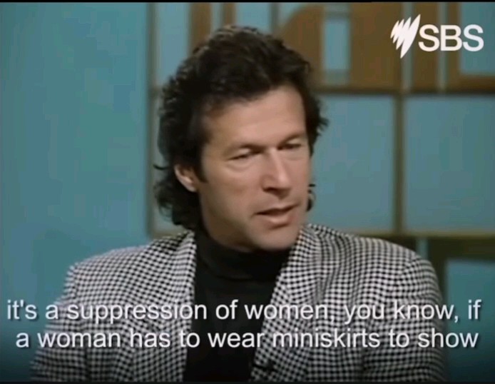 📍Sydney, Australia 🇦🇺 — 1994 Imran Khan on women's dressing.