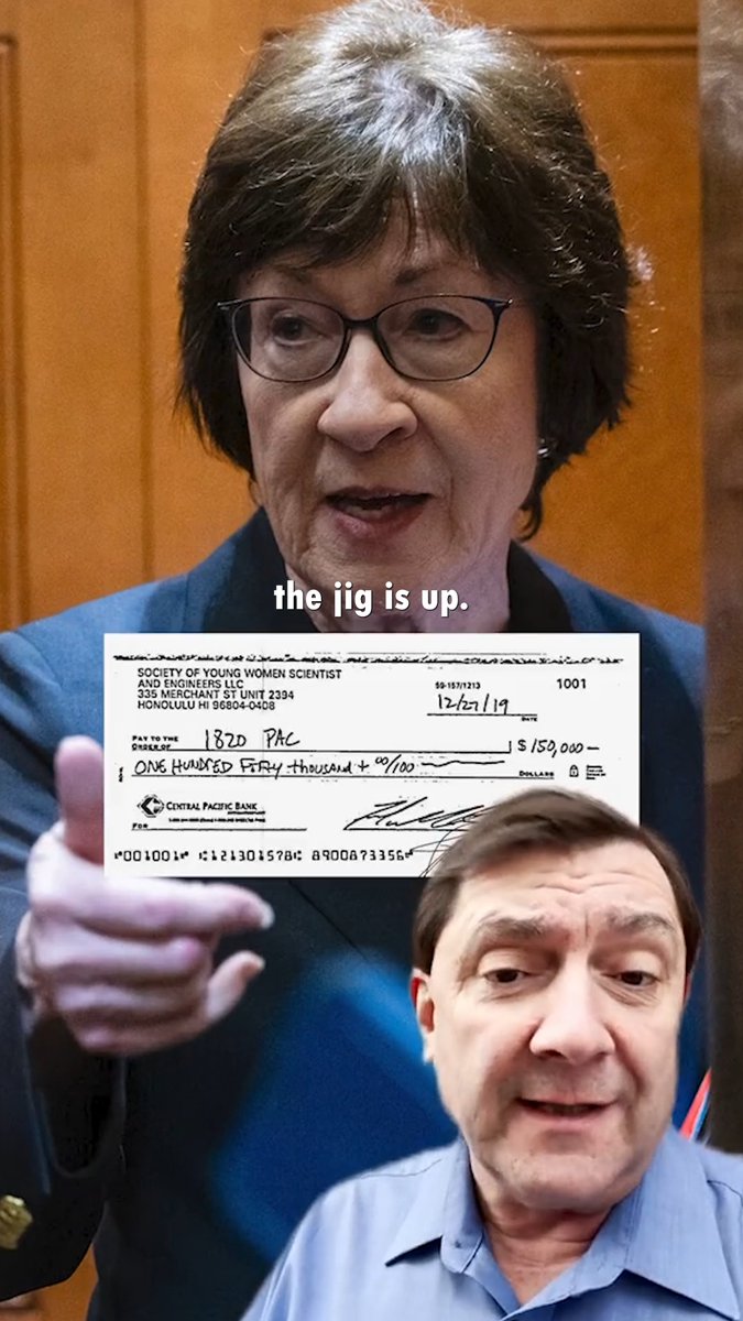 The jig is up, Susan Collins for Senator