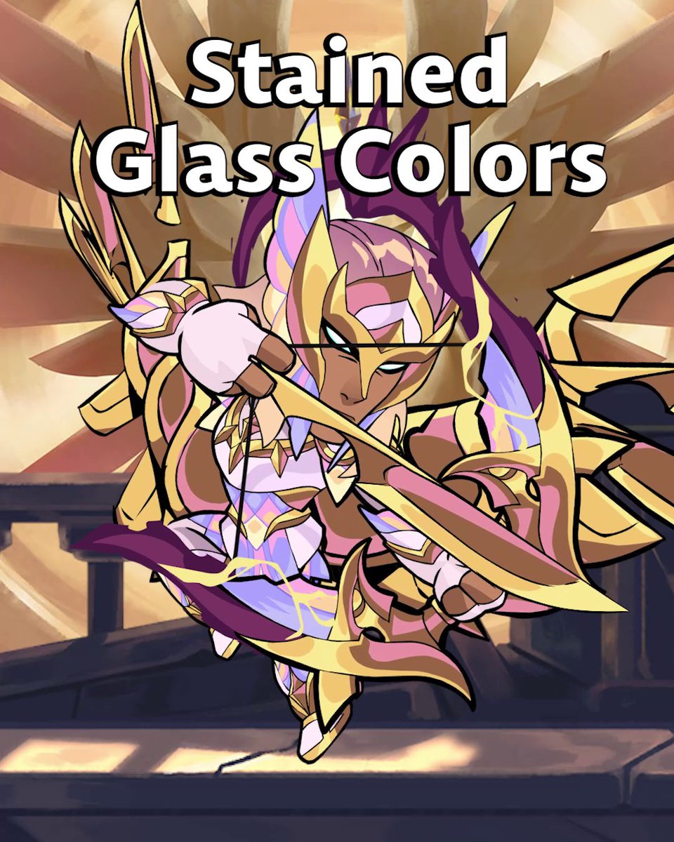 The light of Elysium shines through the Stained Glass Colors 👁️