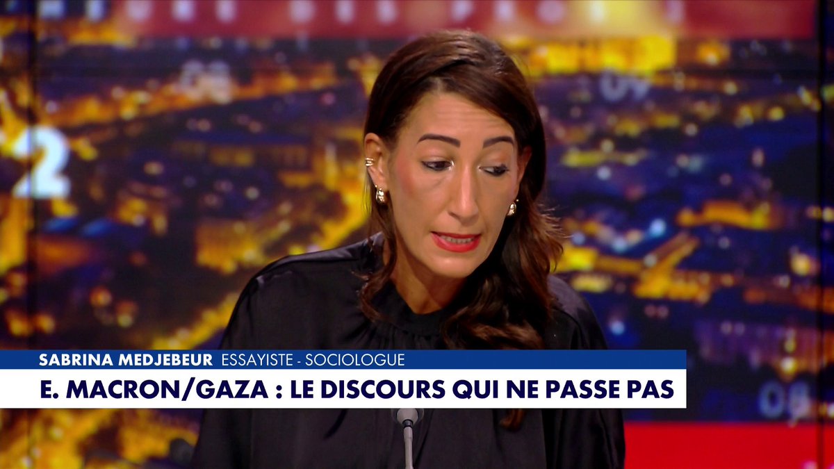 Sabrina Medjebeur : «Emmanuel Macron a reconnu un État de Palestine sous le joug du Hamas», dans #HDPros2 Toute l'info est à retrouver sur