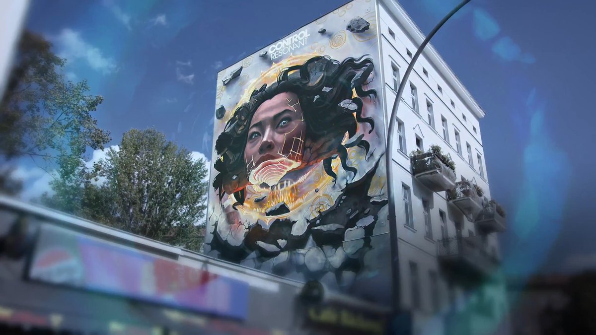 Mysterious murals have appeared in London and Berlin to celebrate the launch of CONTROL Resonant