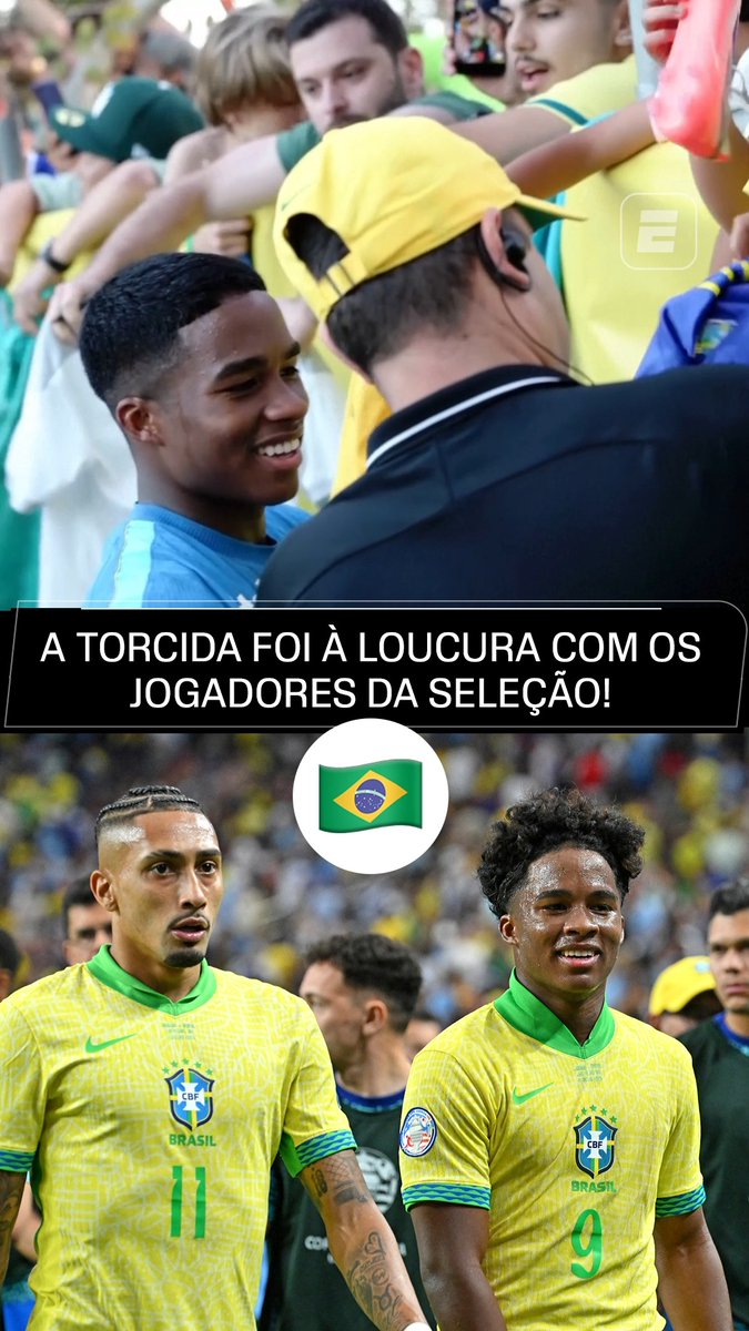 Já na Austrália para a sequência de amistosos, os jogadores da Seleção Brasileira atenderam a torcida após o treino. E a galera foi à loucura com a presença de Raphinha e Endrick! 🗣️🇧🇷 #FutebolNaESPN #Brasil