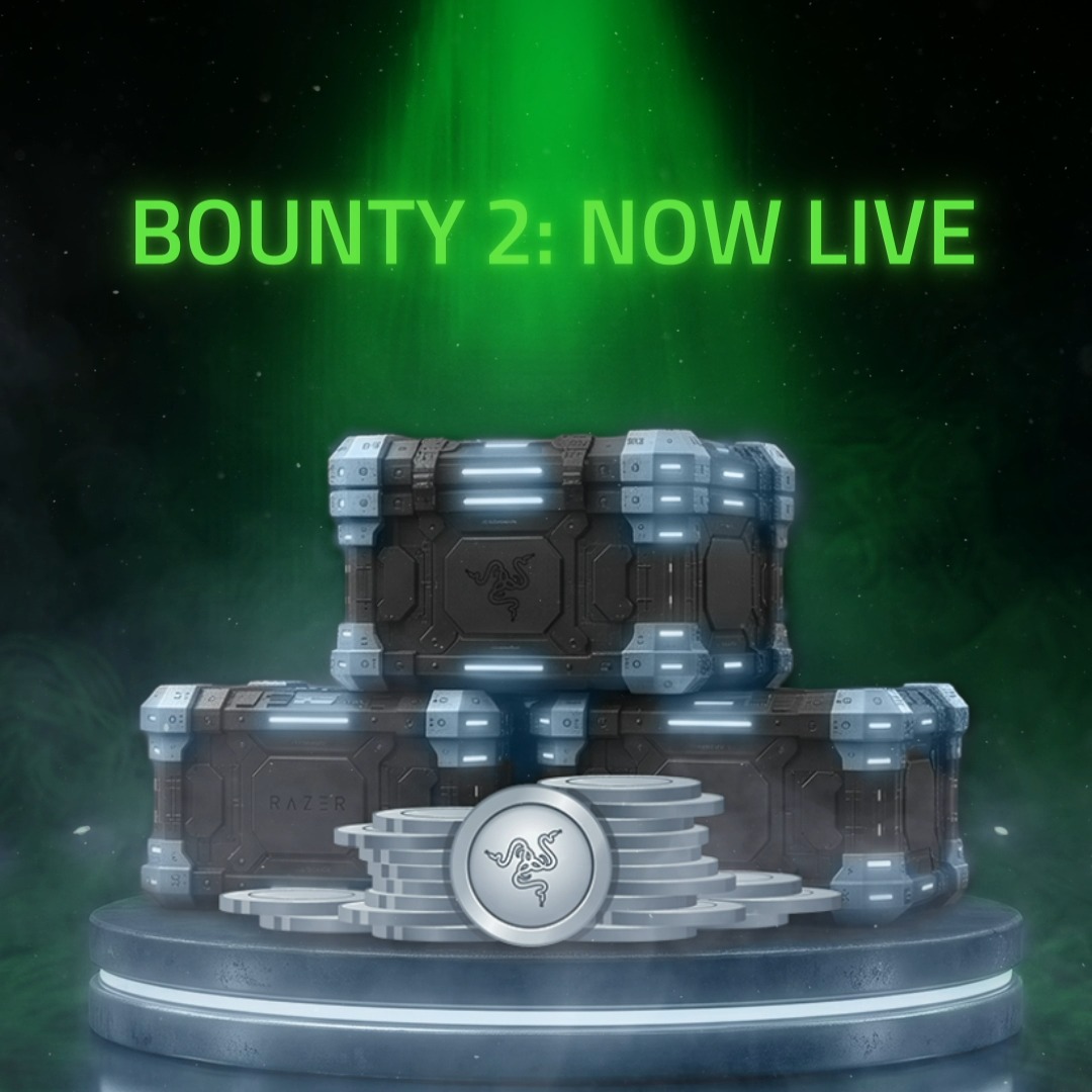 The next Razer Silver Bounty has landed in Discord. Bounty 2 is here, with bonus Razer Silver and bonus Razer Gold joining the mix as Razer Silver Bounty Fest continues. Head to the Razer Discord for the full details: