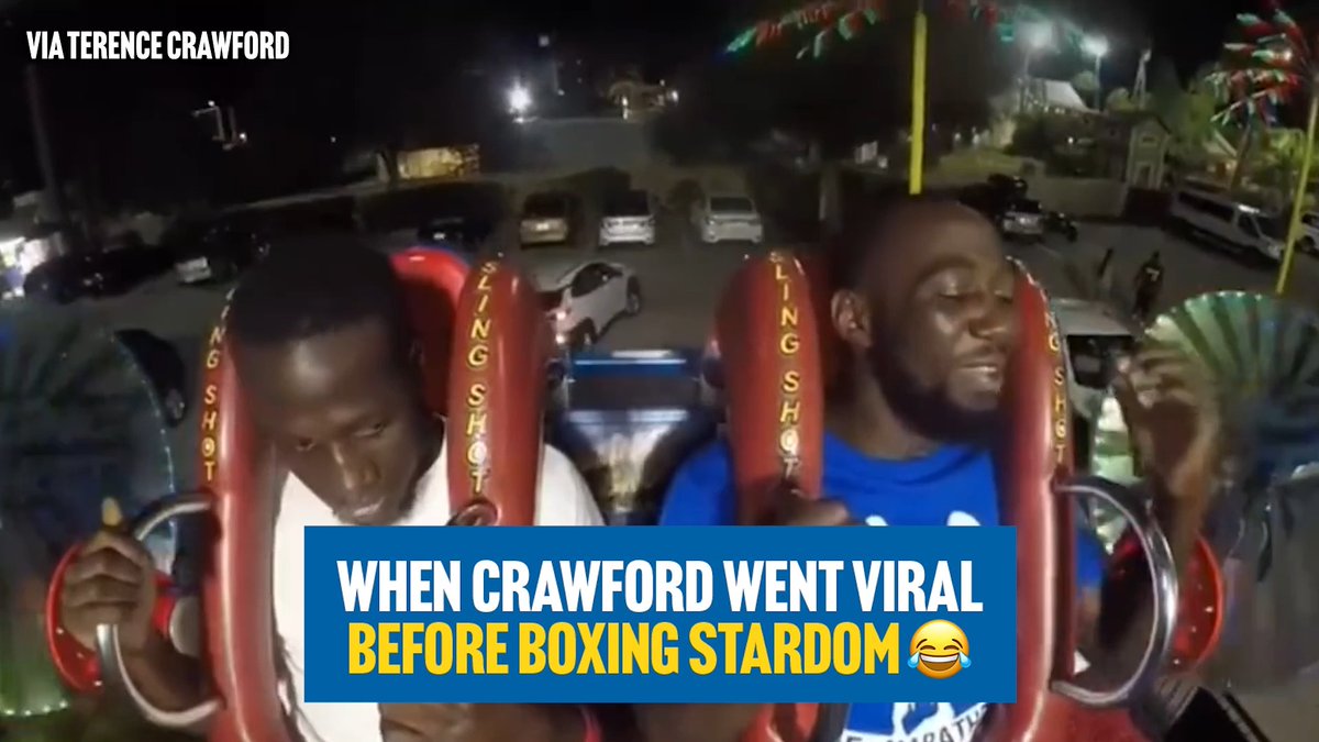 BUD'S REACTION 😭 Throwback to when Terence Crawford went viral after his friend passed out next to him on a slingshot ride at a theme park 😅