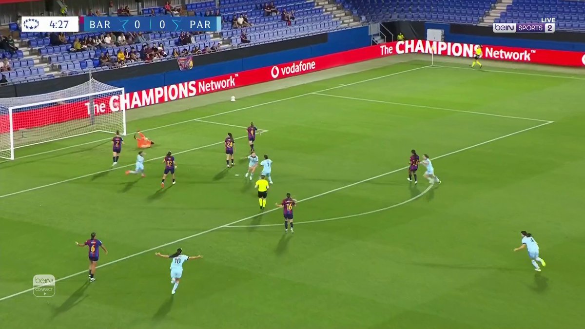 باريس إف سي يفتتح التسجيل في شباك برشلونة #دوري_أبطال_أوروبا_للسيدات