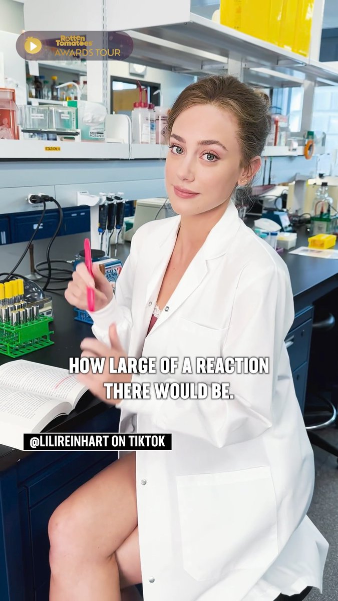 Lili Reinhart talks about Tom Bateman playing Dr. Adam Carlsen in the film adaptation of #TheLoveHypothesis.