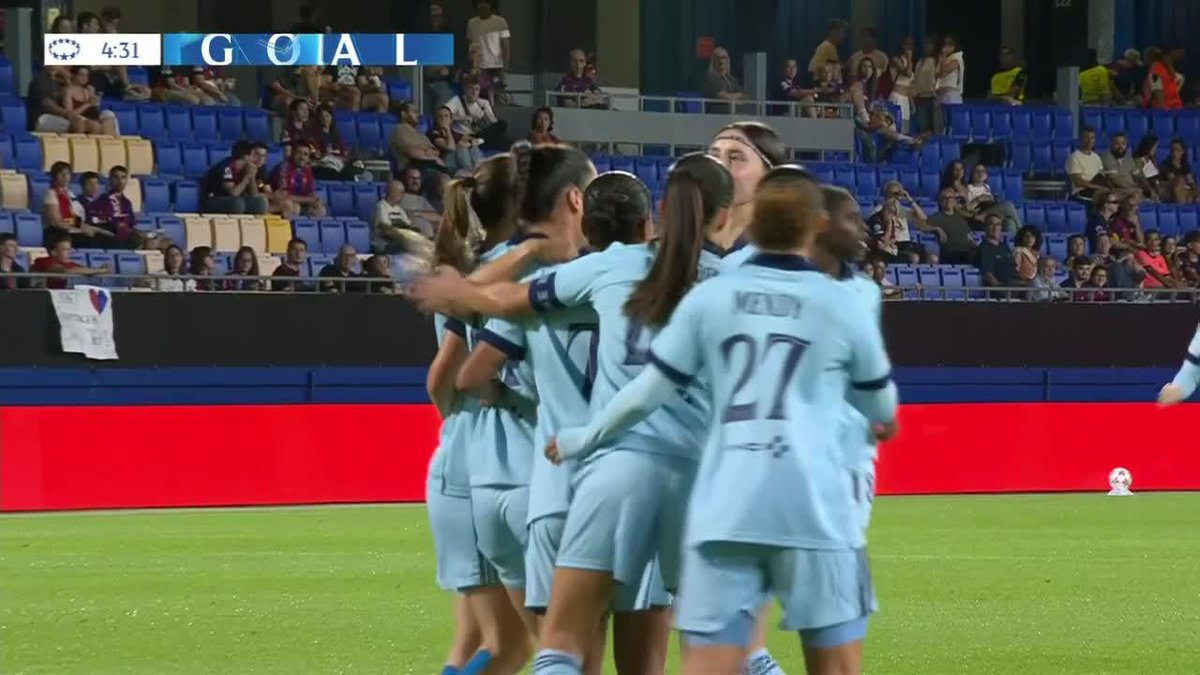 ¡SORPRESA EN LA CHAMPIONS FEMENINA! De un lateral de Barcelona llegó el gol de Viens para el 1-0 de PARÍS FC. ¡TOP! 📺 Toda la #UWCL por ESPN en el Plan Premium de #DisneyPlus