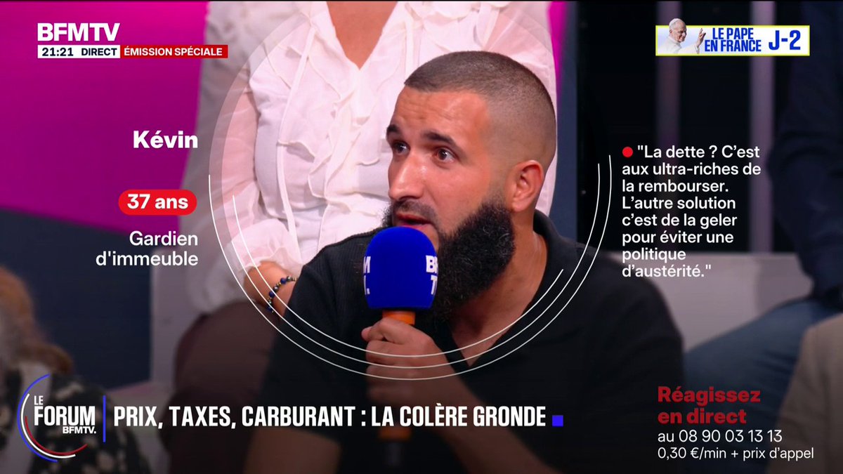 "Cela fait un an que je n'ai plus de véhicule, je n'ai pas les moyens d'en racheter un", témoigne Kevin, gardien d'immeuble #FORUMBFMTV