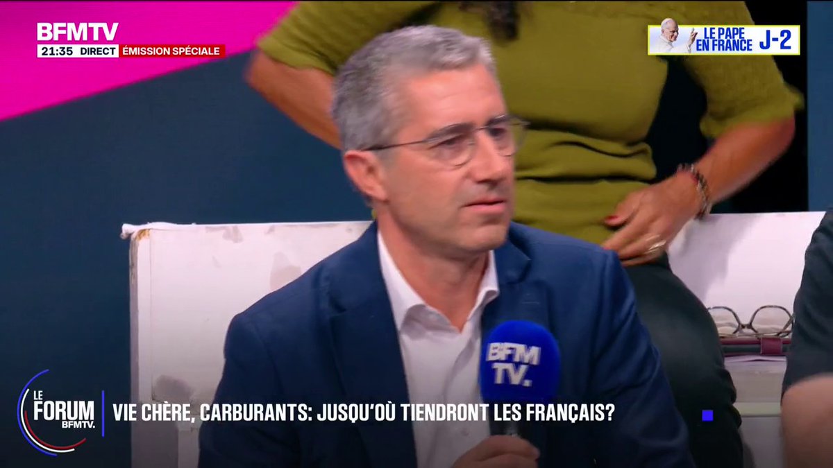 Crise des carburants: François Ruffin, député de la Somme et candidat “Debout” à l'élection présidentielle, est pour "une taxe flottante" FORUMBFMTV