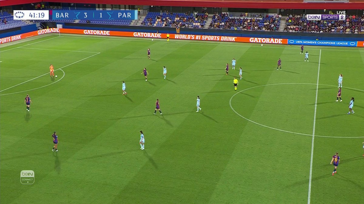 ⚽️🔥 سيدات برشلونة ينهين الشوط الأول بتقدم كبير على باريس إف سي بأربعة أهداف مقابل هدف واحد! #دوري_أبطال_أوروبا_للسيدات