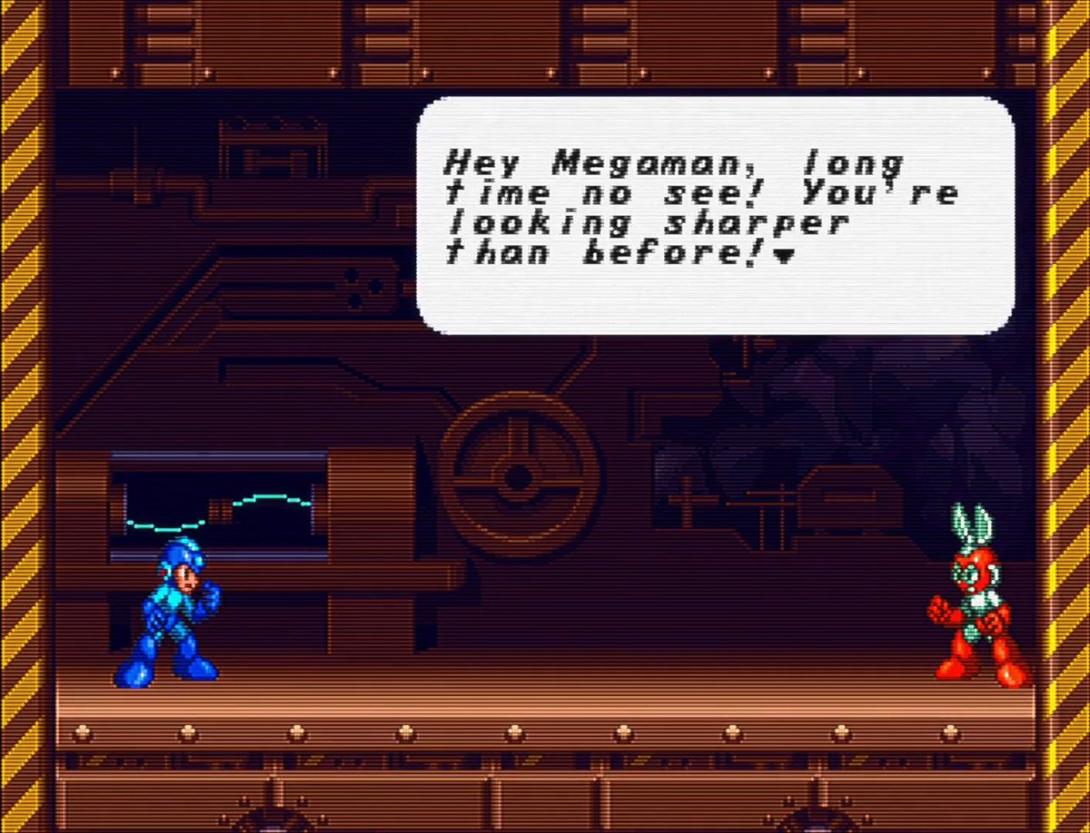 Mega Man 8 for the Sega Saturn features a few changes from the Playstation. Among those, the most interesting for me is the return of two classic Robot Masters fights. Cut Man is hidden up a ladder in the halfway stage and Wood Man is the mid-boss for Search's level #RetroGaming