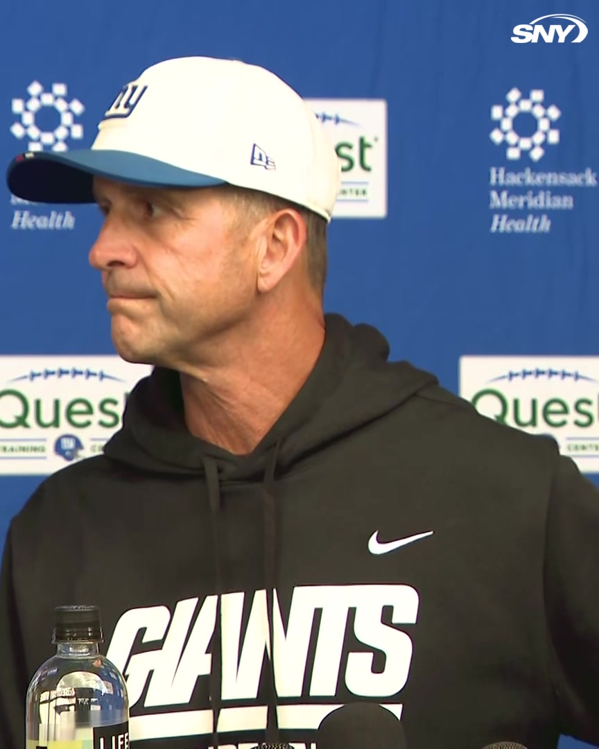 Jaxson Dart was in the Giants' meeting at practice this morning: "He's determined, he's bummed. The season's not over, but it is for him." John Harbaugh continues with his message to the team: "We need to be the best Giants we can be"