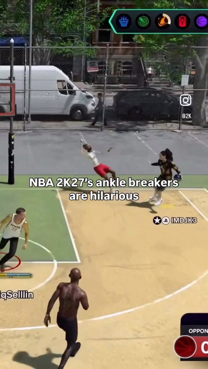 What’re you doing if you get dropped like this in NBA 2K27? 😬 📷: RiqSellin on TikTok
