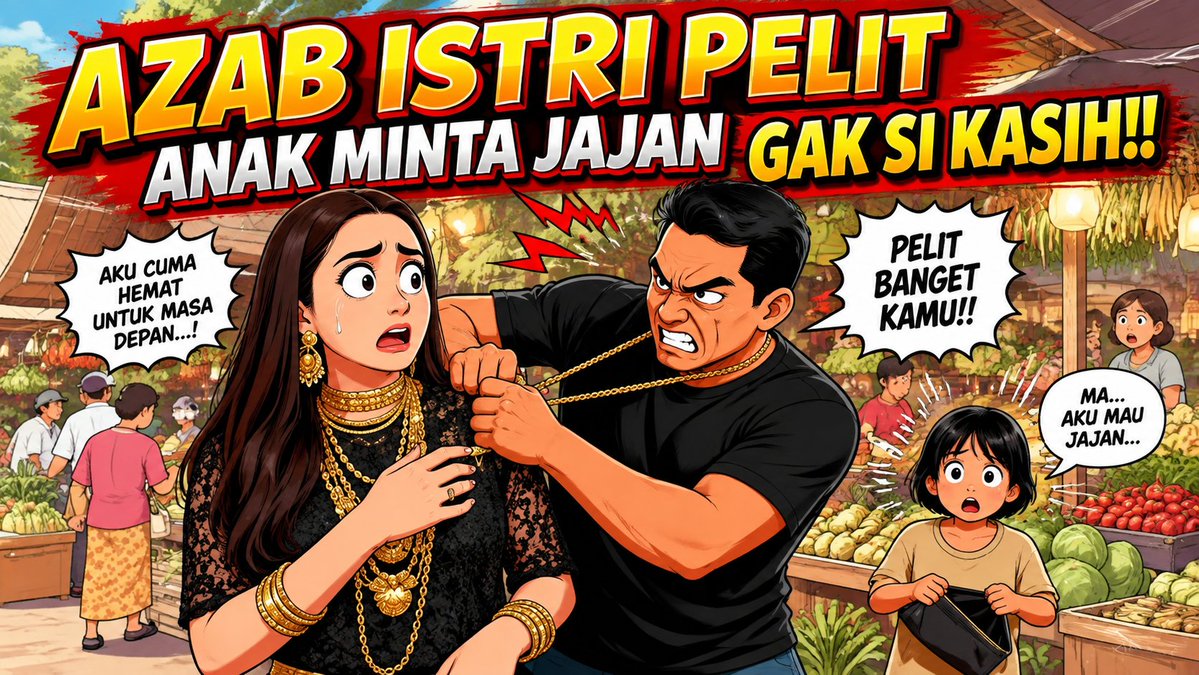 AZAB ISTRI PELIT ANAK MINTA JAJAN GAK DI KASIH LEBIH MENTINGIN BELI EMAS