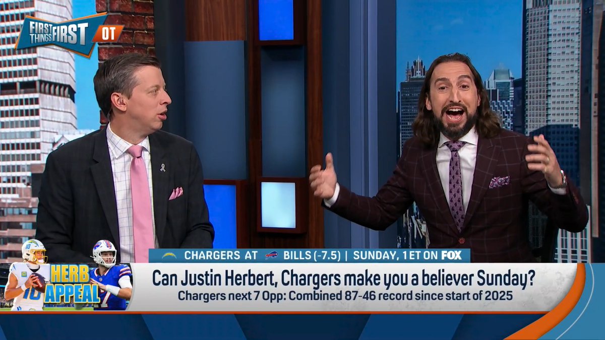 .nick wright: “Who are the great QBs that we could say got the best OC acquisition imaginable and it kneecapped them? Whose fault is it?!” Danny Parkins: “I agree it’s not going well. What do you want from me?” Wildes: “Danny is beaten down. Throw in the towel.” 😭