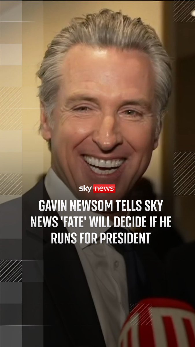 California's Governor Gavin Newsom is asked by Mark Stone if he will run for president. Watch their full exchange ▶️