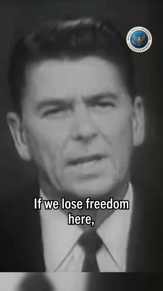 Ronald Reagan said THIS in 1964 and it couldn't be more true today. 🔥