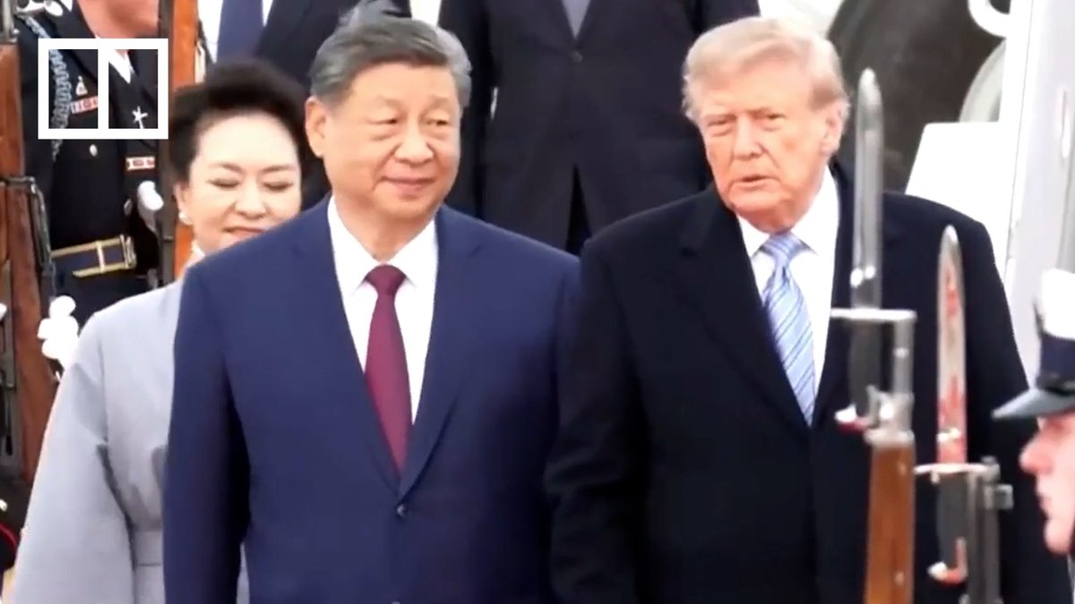 In a rare reception, US President Donald Trump greeted Chinese President Xi Jinping on the tarmac at Andrews Air Force Base. Xi is making a state visit to the US from Wednesday to Friday.