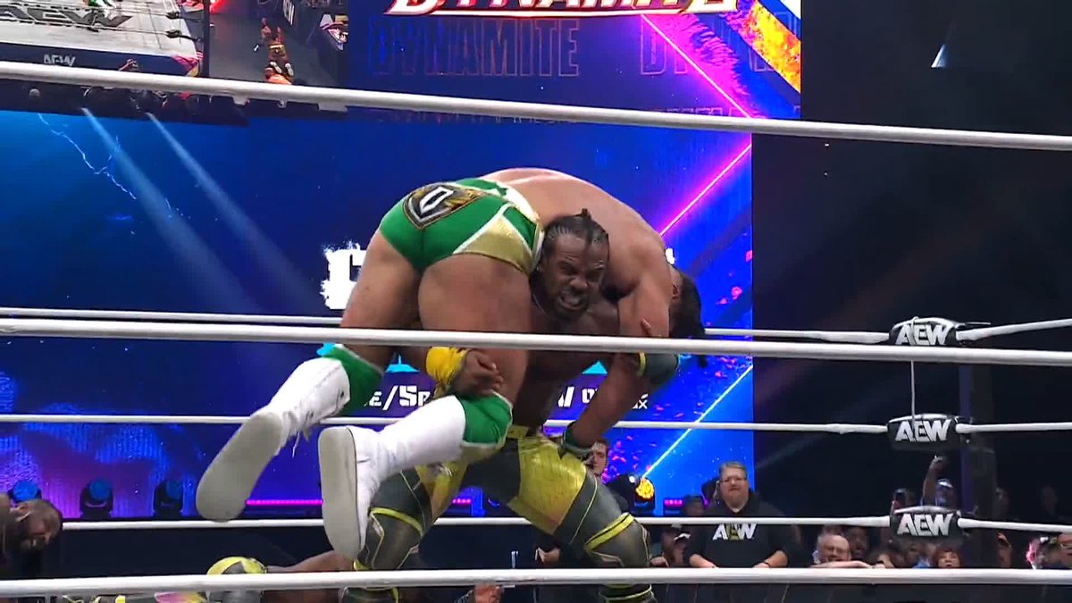 #AndStill! Swerve and The New Level defend their AEW World Trios Championship in an INCREDIBLE match! Watch #AEWDynamite LIVE on TBS & HBO Max