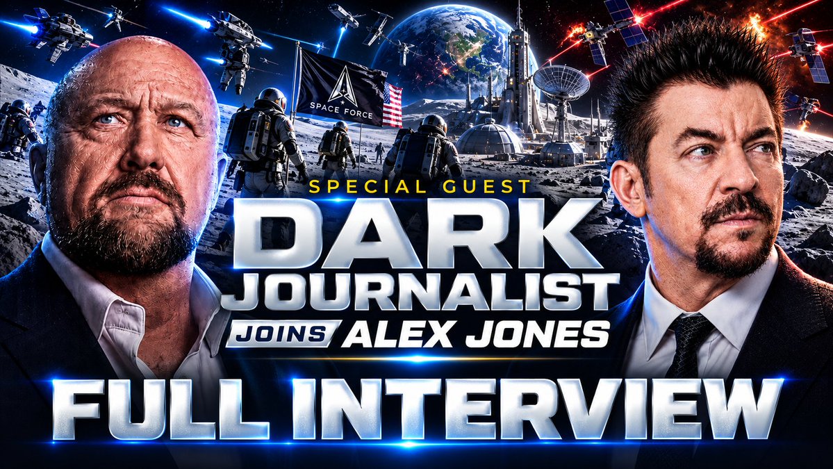 🌒NEXT-LEVEL INFO: "You're In A War Theatre, And This Is The Best Place To Test Out New Technology Related To The UFO File & Intimidate The Enemy!" Top Researcher Daniel Liszt AKA 'Dark Journalist' Joins Alex Jones To Break Exclusive Revelations On The UFOs Spotted Over Iran & How It Ties To The Space War Announcements From The White House! "Trump's Chairman Of The Joint Chiefs Says We Have To Be Prepared To Fight A War On The Moon In 'Cislunar' Space, And Space Force Announces That We're Putting Weapons In Space!" THIS IS A MUST-WATCH/SHARE FULL INTERVIEW! Dark Journalist Alex Jones Network