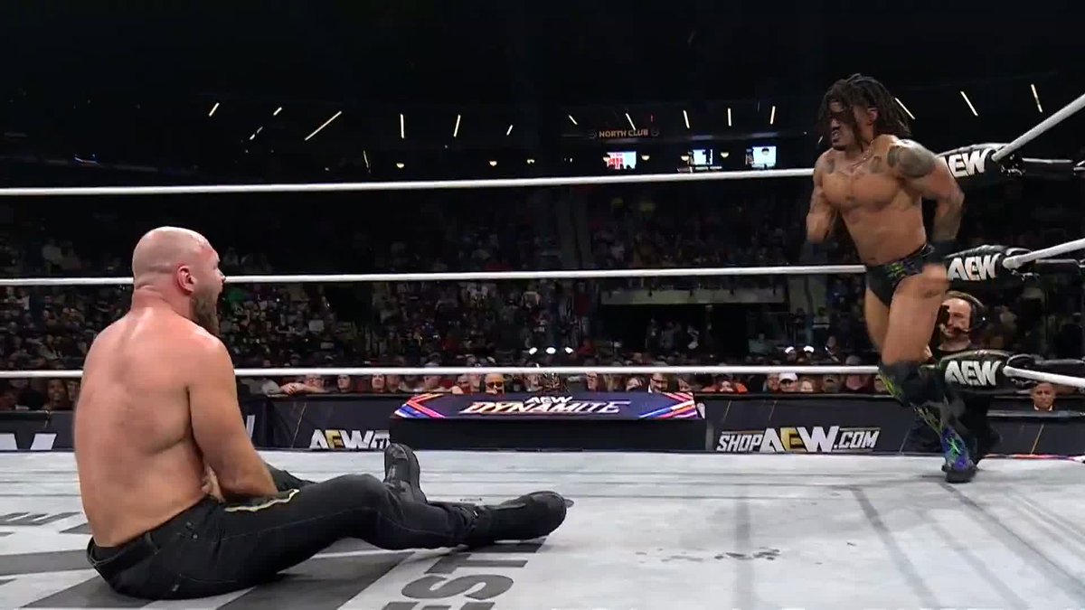 .Jon Moxley grounds the high-flying @DezmondXavier ahead of Mox's AEW World Title Match against Will Ospreay • ウィル・オスプレイ at #AEWAllOut! Watch #AEWDynamite LIVE on TBS & HBO Max