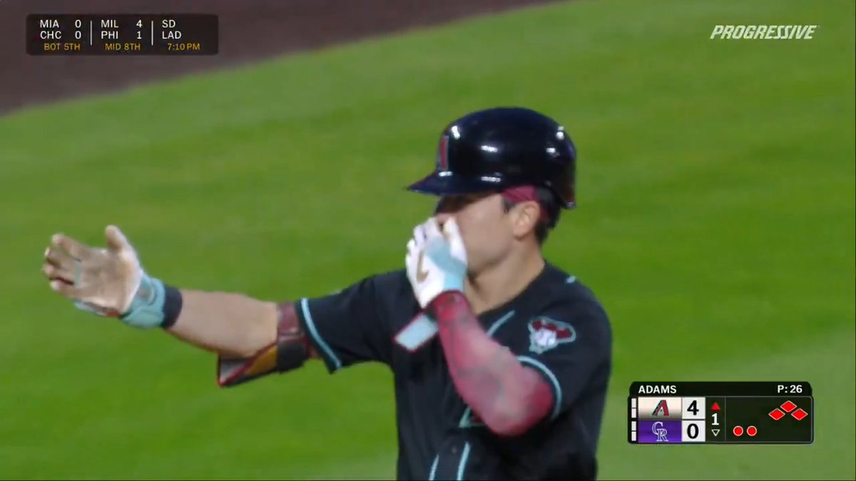 Corbin Carroll leads all active players with 60 career triples! He's only 26 years old 👀