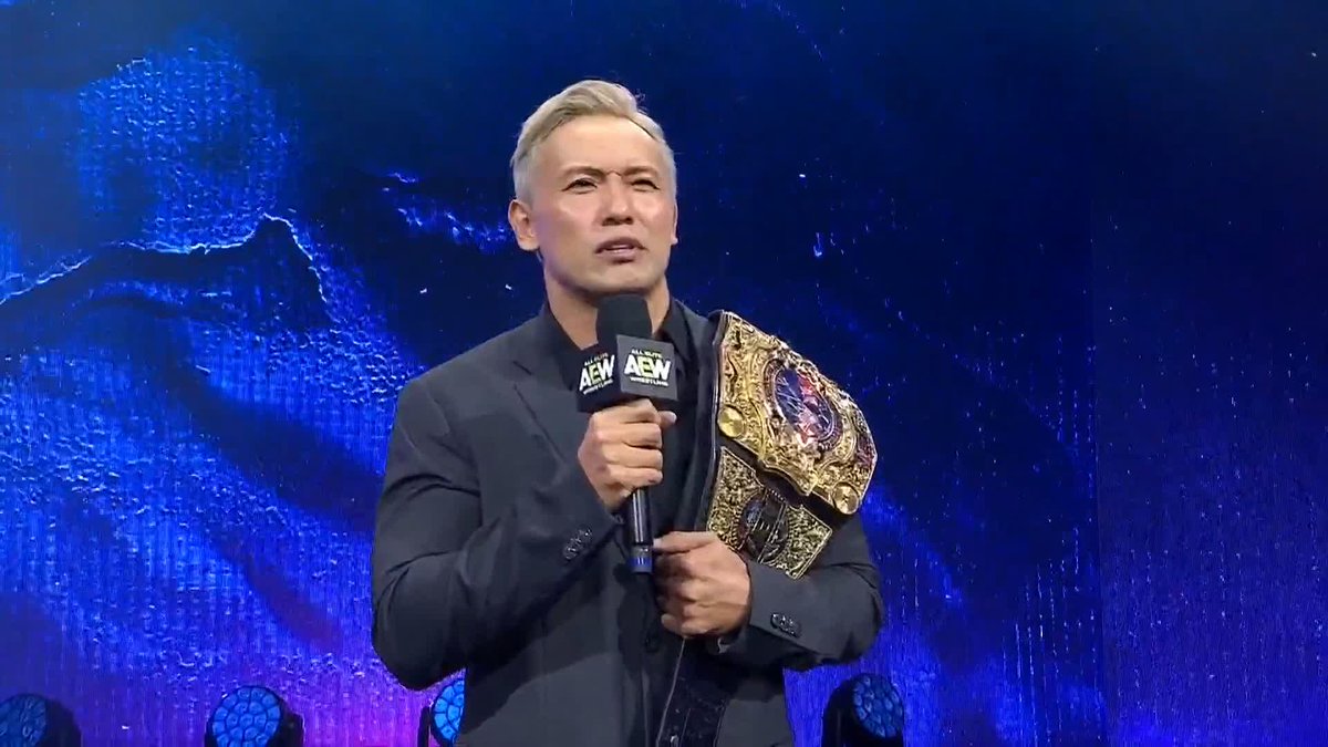 Big Kazu Okada just couldn't resist saying his favorite word ever... BITCH. 😂