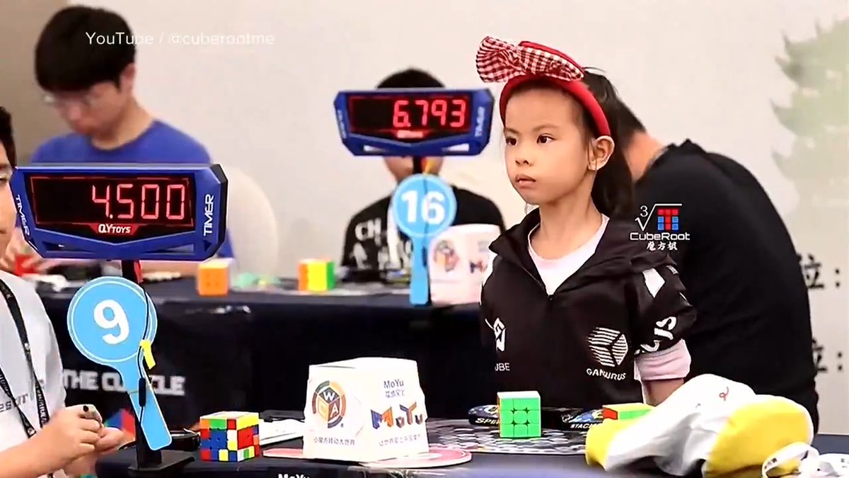 A six-year-old girl has set the new women's world record for solving a Rubik's Cube-- smashing the record by solving it in under 4.5 seconds. David Muir reports.